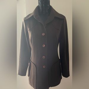Vintage Lee Parker Wool Light Weight Brown Jacket